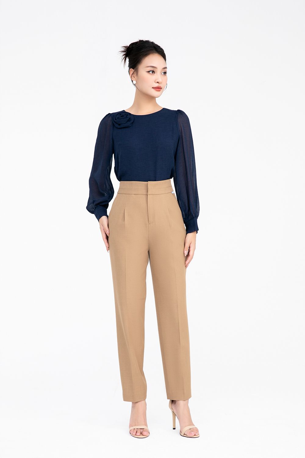 SƠ MI ĐÍNH HOA 3D SM15722