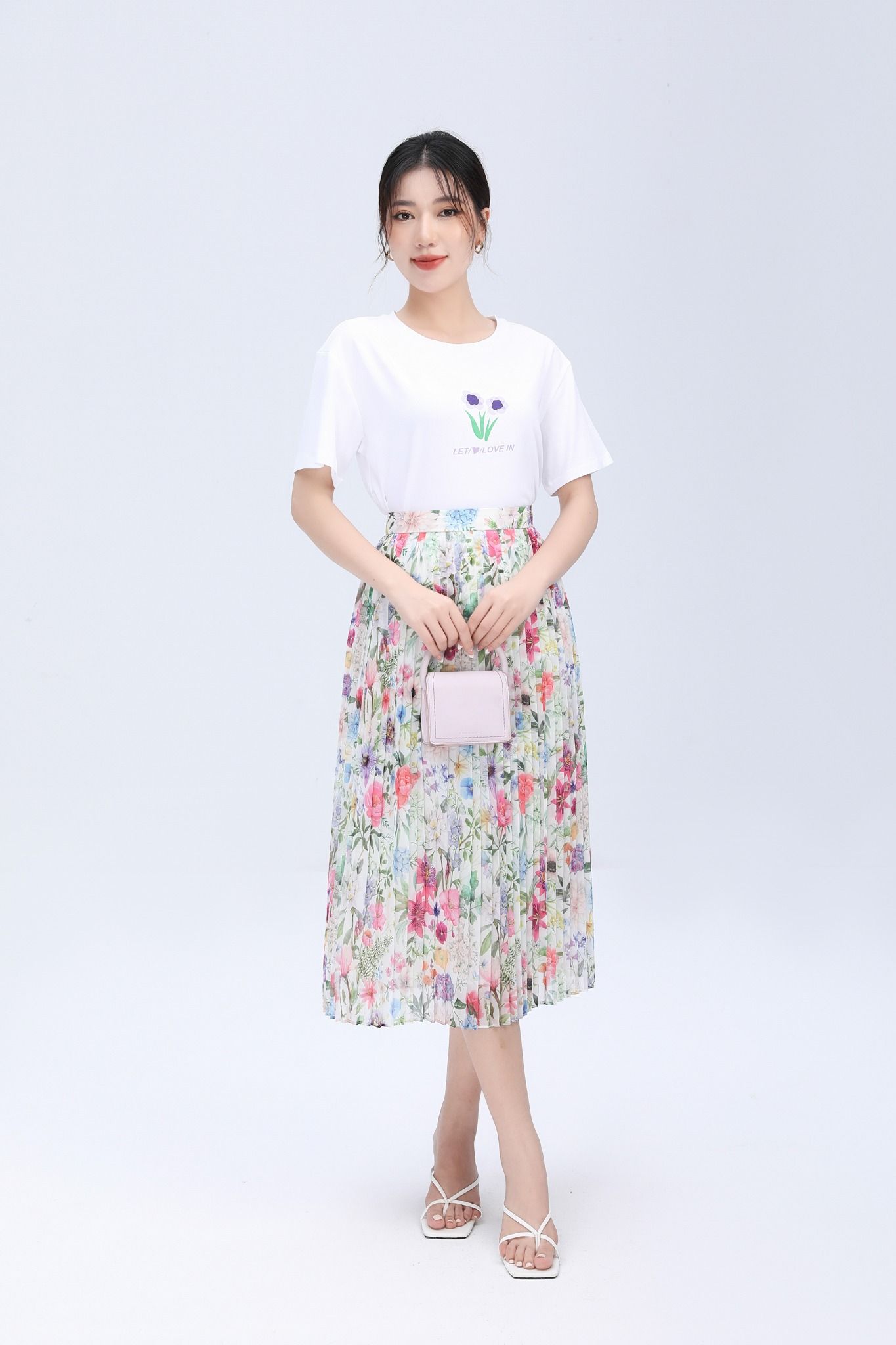 10 cách mix chân váy hoa nhí cực yêu không thể bỏ lỡ trong hè này  Cardina