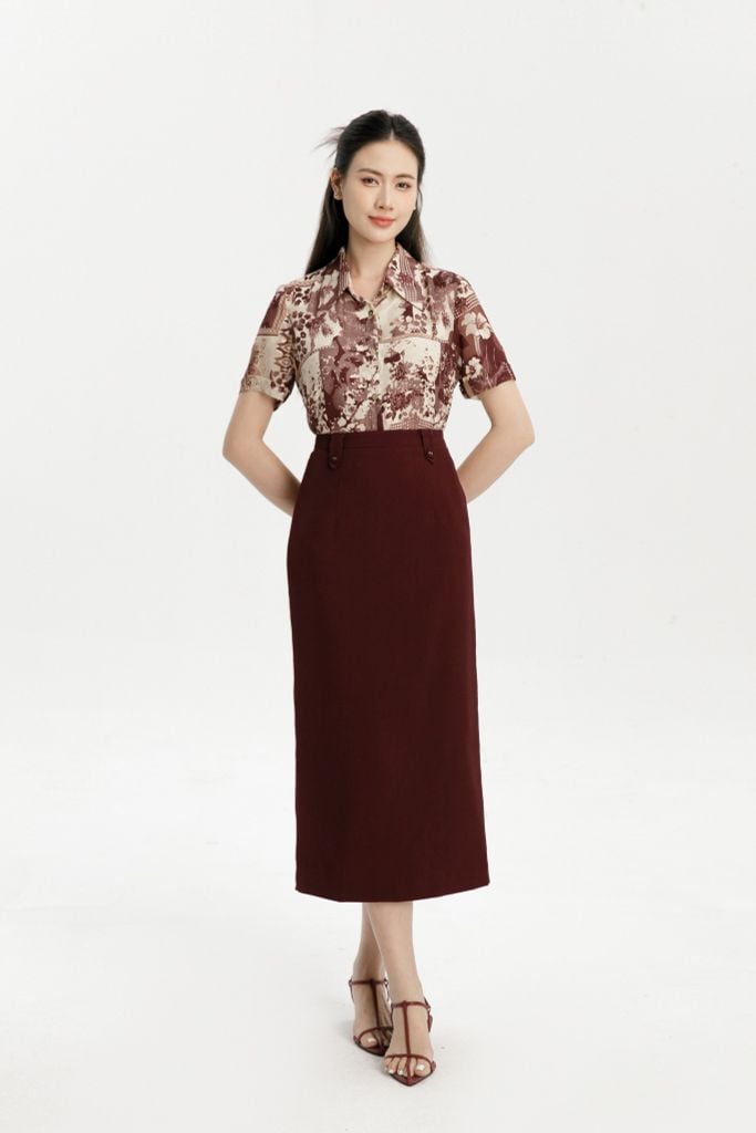 SƠ MI HỌA TIẾT SM18462