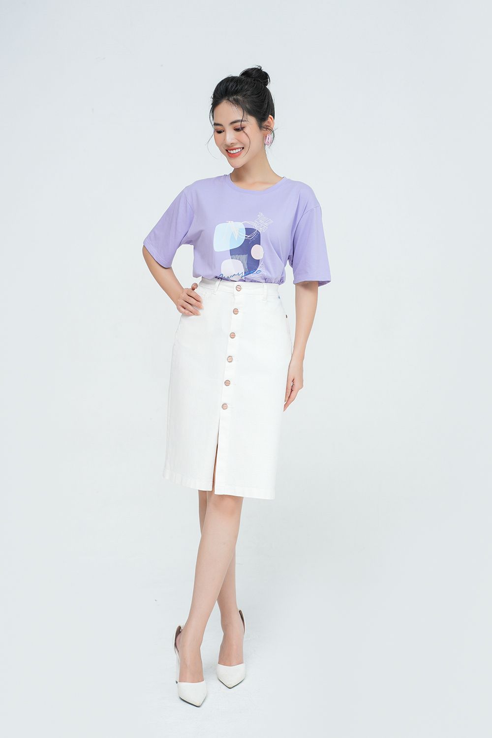 Chân váy bò mặc với áo gì 20 Outfit cực cuốn hút cho nàng