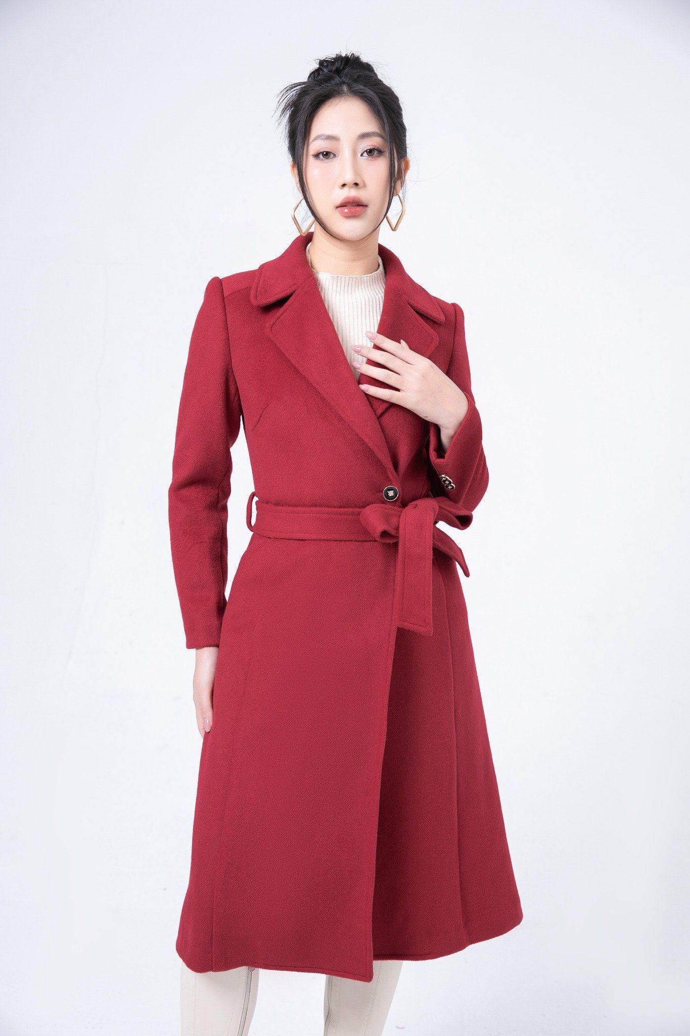 MĂNG TÔ DẠ ĐỎ AK10372