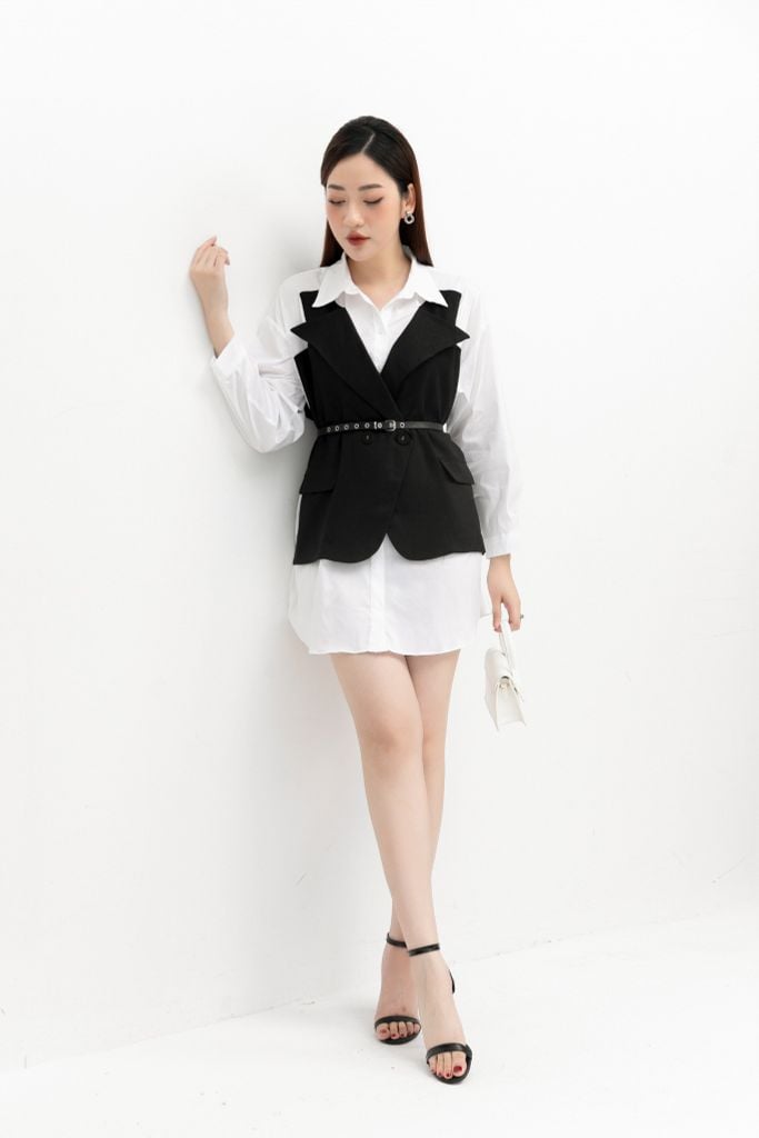 ĐẦM SƠ MI THIẾT KẾ D17632