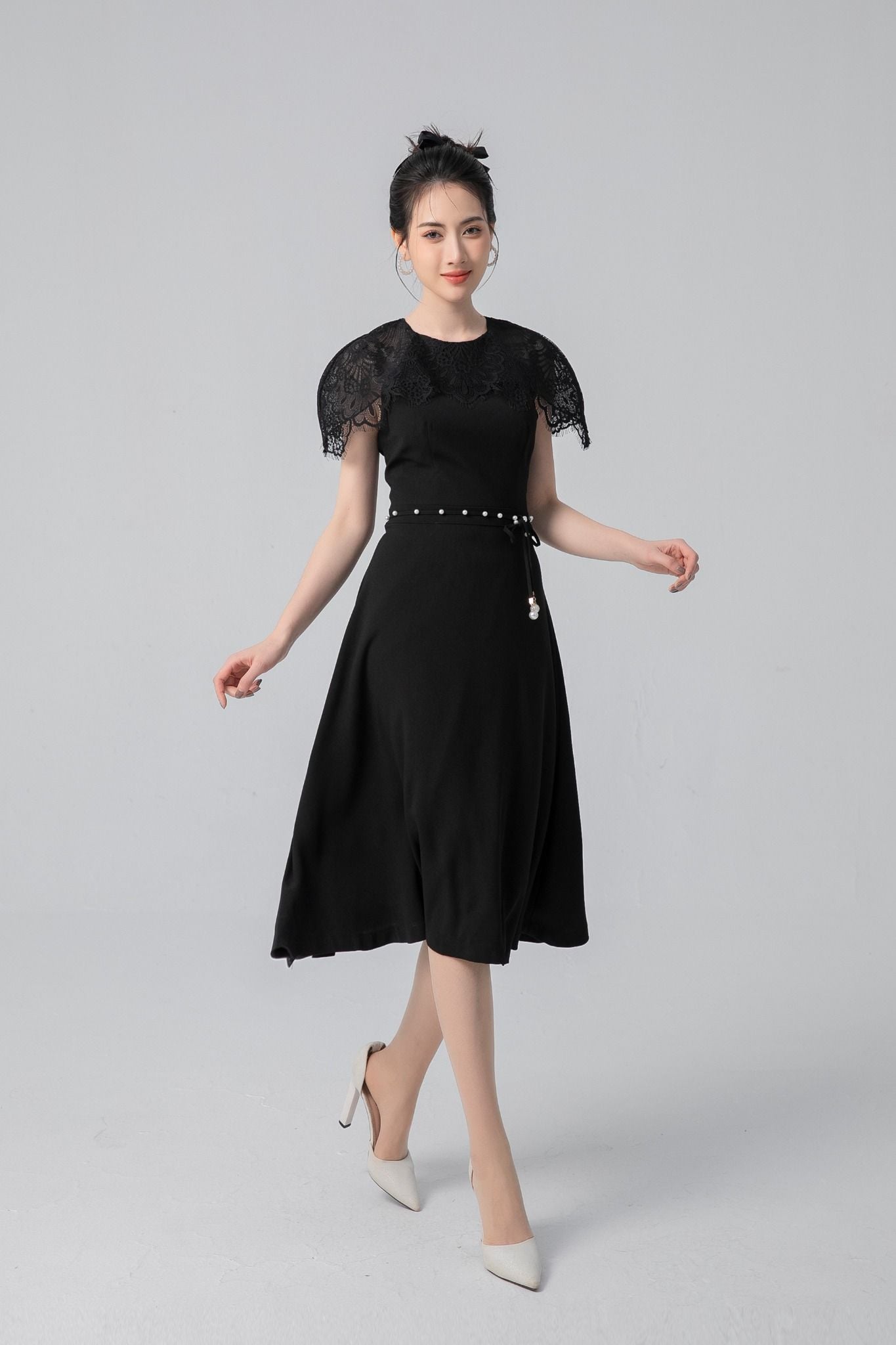 ĐẦM THIẾT KẾ PHỐI REN D17912