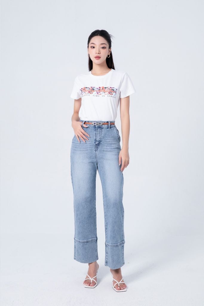 QUẦN JEANS XANH NHẠT Q67022