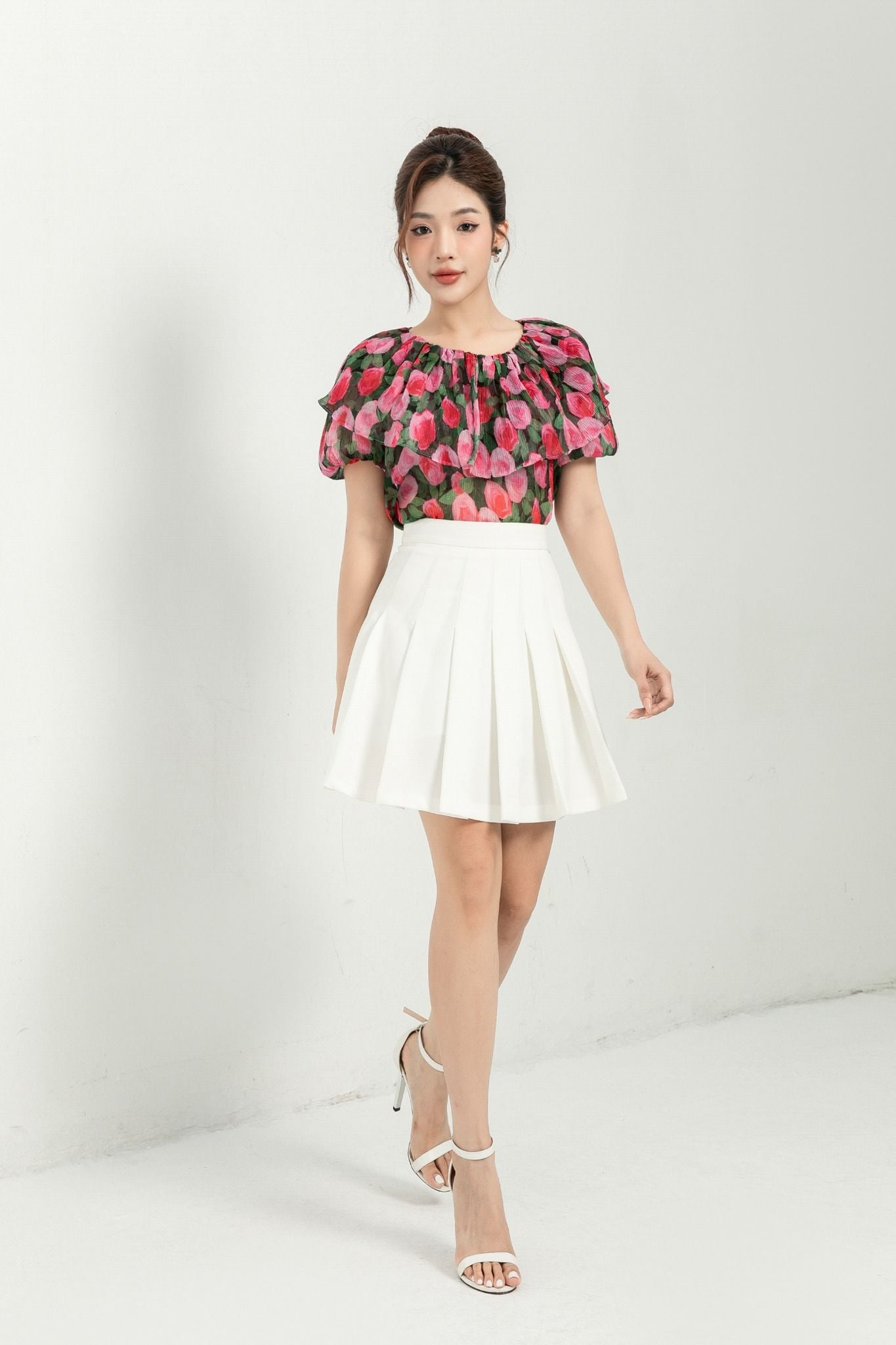 SƠ MI HOA PHỐI BÈO SM05632