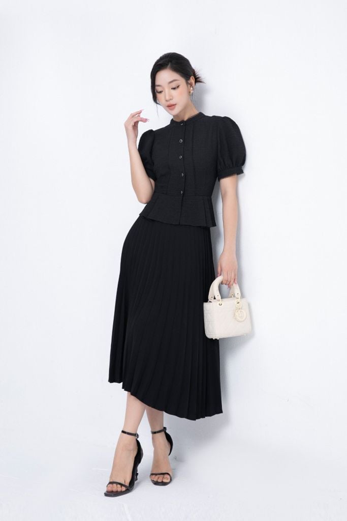 NEM Fashion - PLEATED DRESS TREND ✨Áo đầm xếp ly 