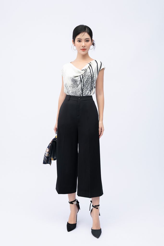 Quần culottes cạp cao ống rộng  My Way Fashion  Thời trang thiết kế cao  cấp