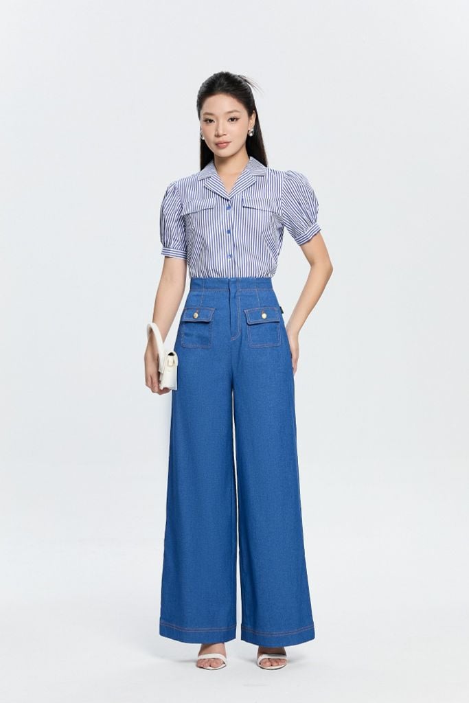 QUẦN JEANS ỐNG RỘNG Q00292