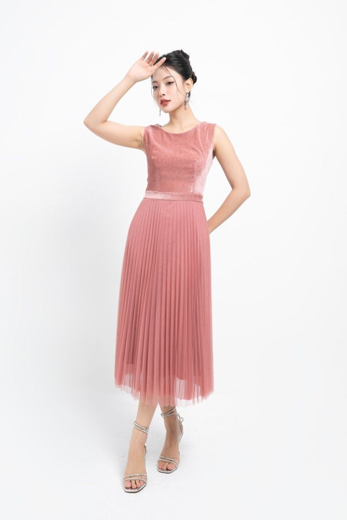 ĐẦM XẾP LI D09552