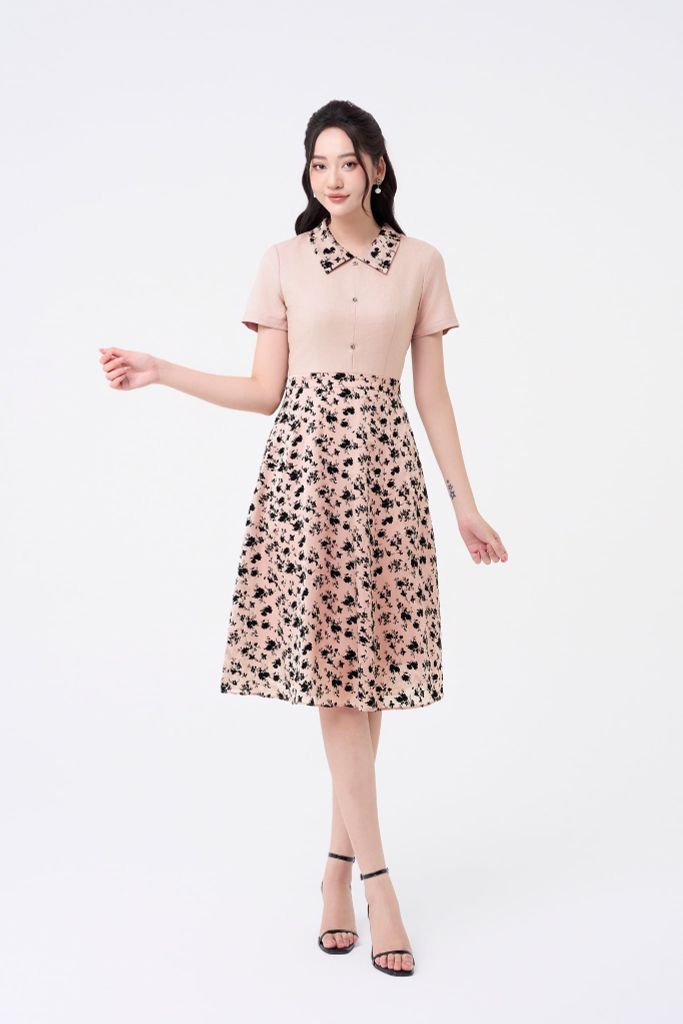 ĐẦM LIỀN PHỐI HỌA TIẾT D41272