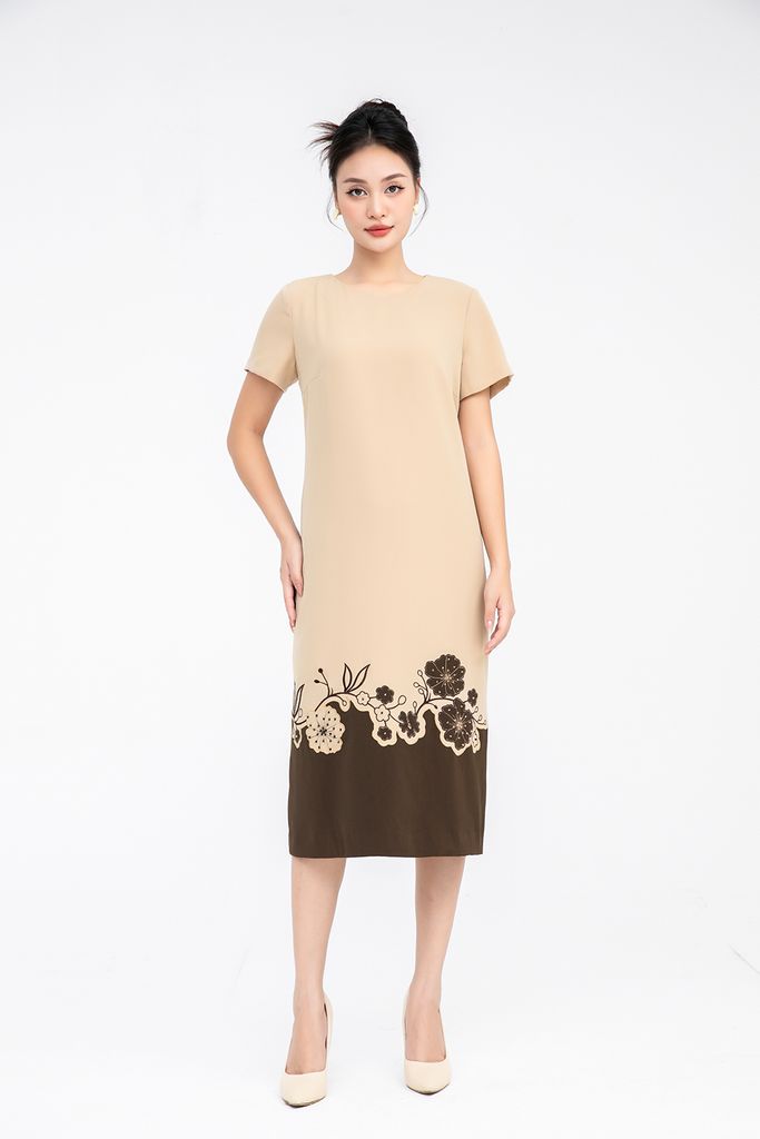 ĐẦM SUÔNG PHỐI HỌA TIẾT D05982