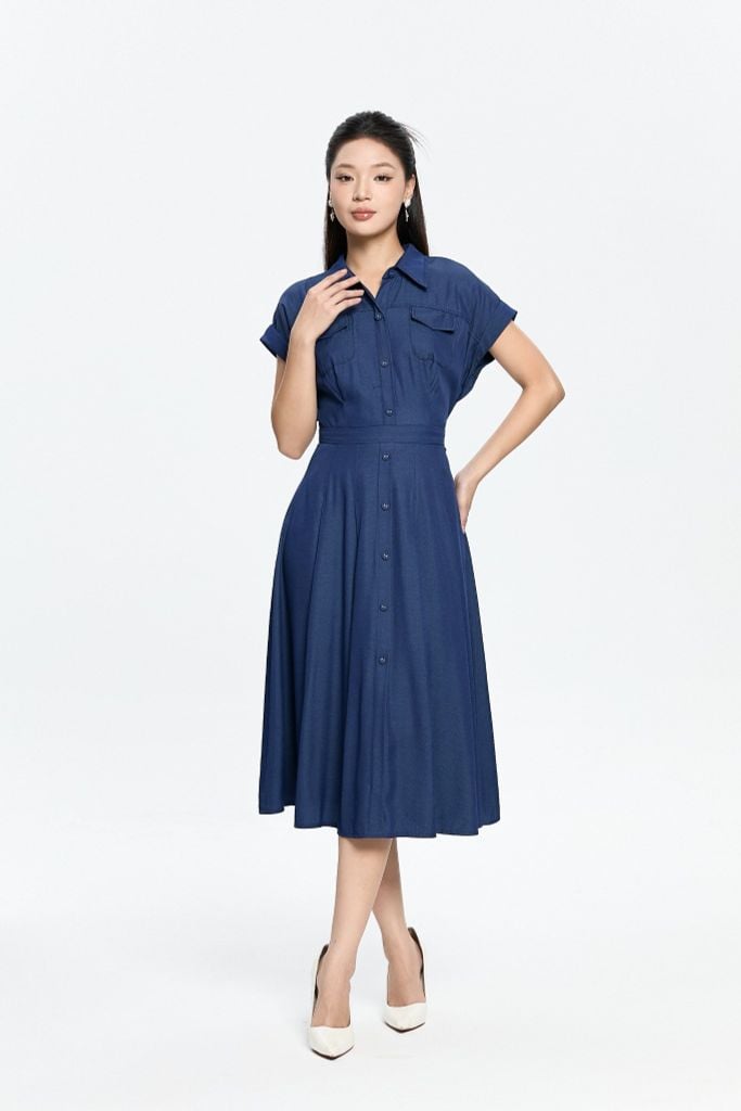 ĐẦM CỔ BẺ D01112
