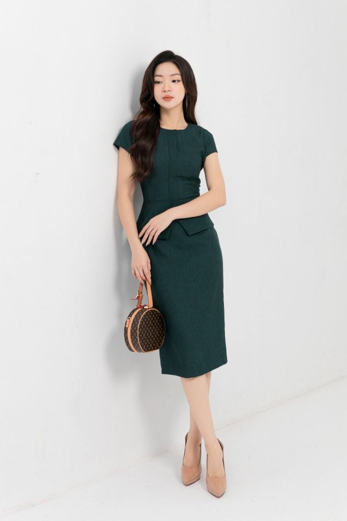 ĐẦM PEPLUM THIẾT KẾ D17282