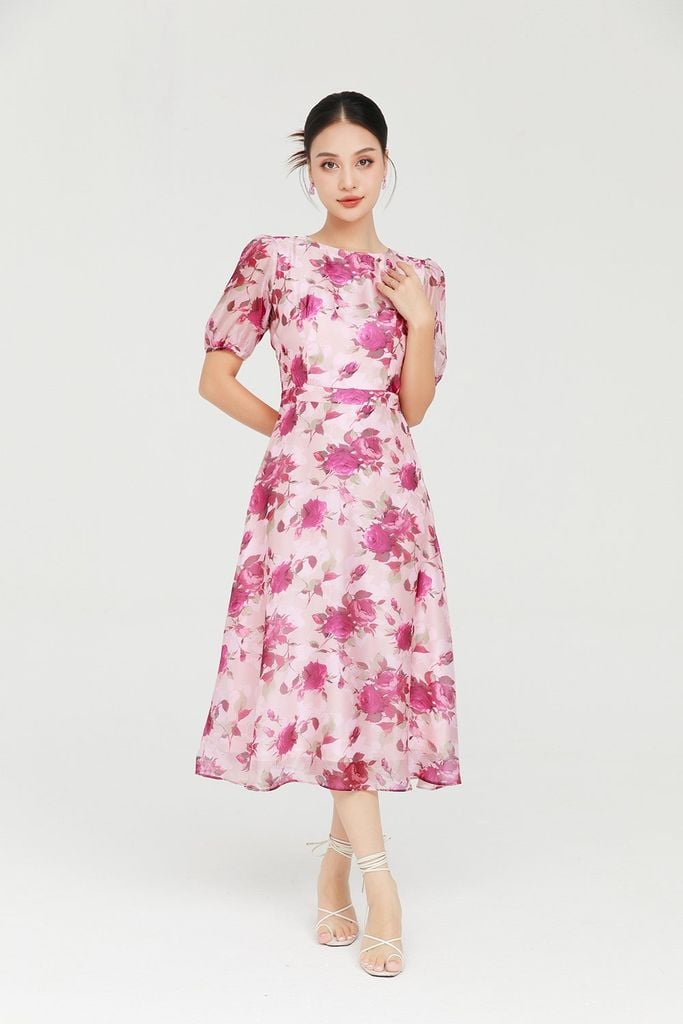 ĐẦM HOA THIẾT KẾ D07792