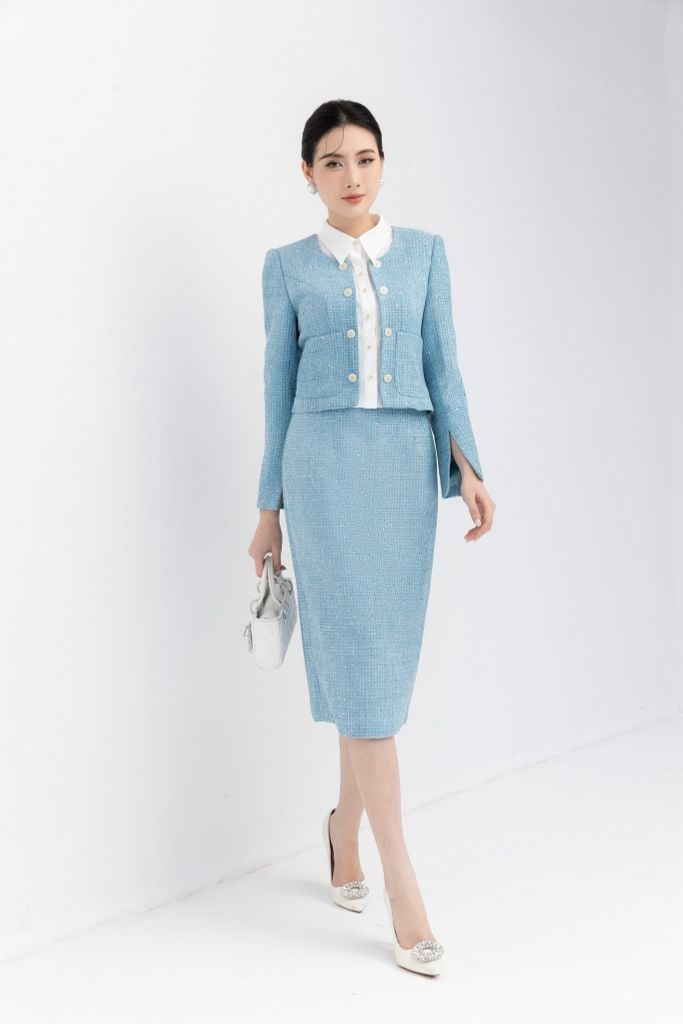 ÁO DẠ KÈM CỔ SƠ MI AK11192