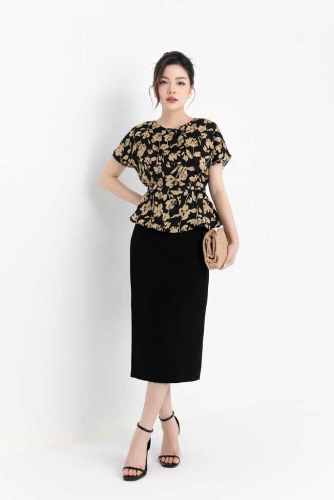 ÁO PEPLUM HOA SM06602