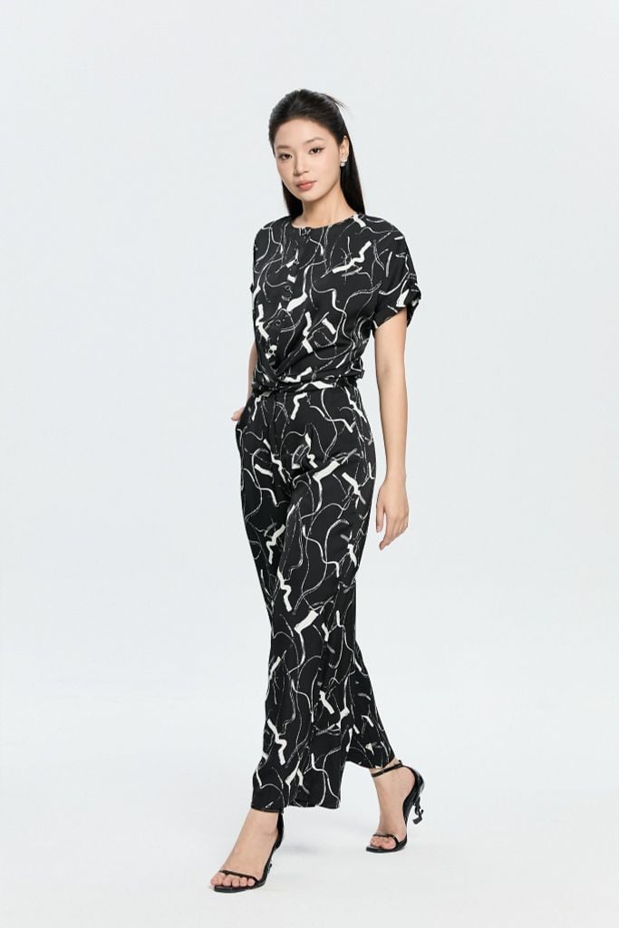 SƠ MI LỤA HỌA TIẾT SM00602