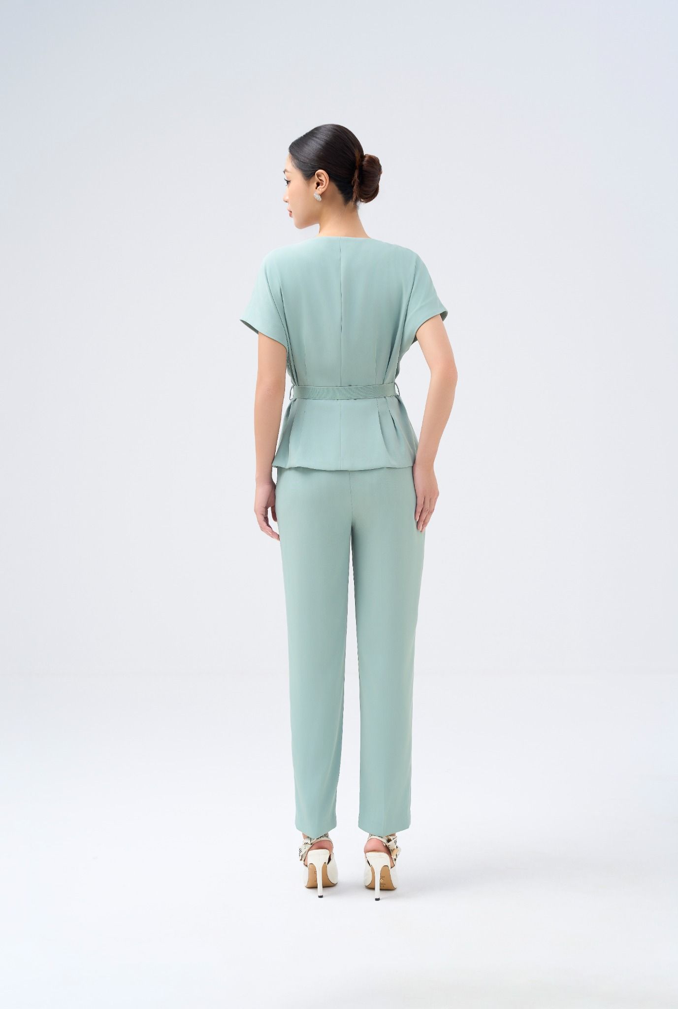 ÁO PEPLUM KÈM ĐAI SM02372