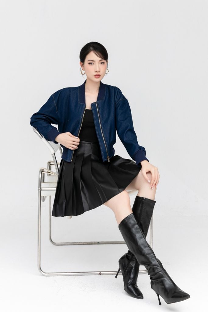 ÁO BOMBER DENIM AK08952