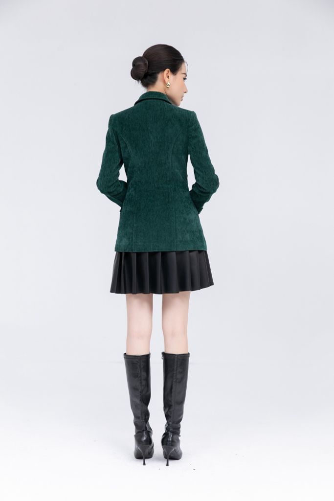  ÁO KHOÁC NHUNG CỔ BẺ AK09202 