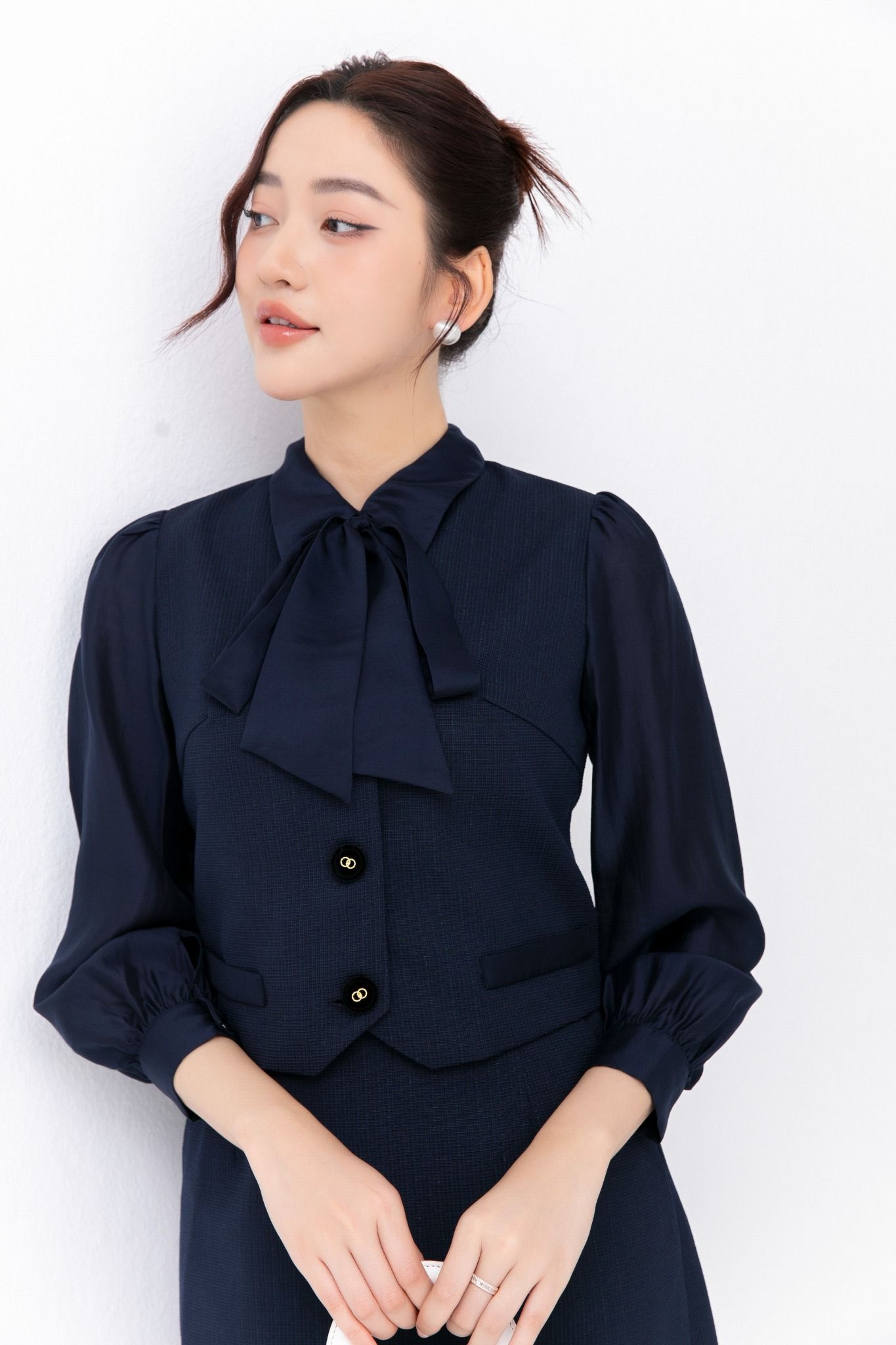 ÁO DẠ TWEED PHA LỤA AK09252