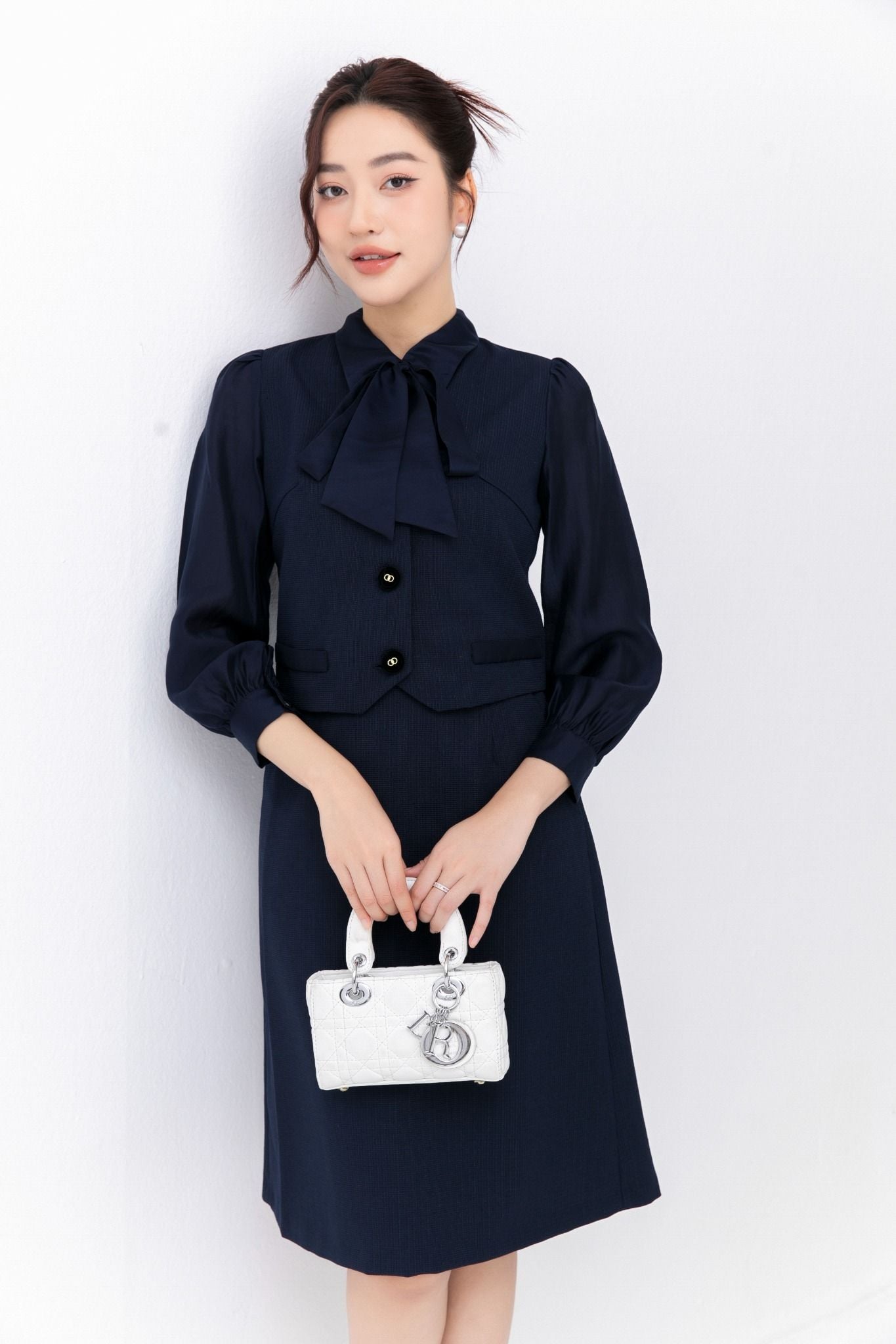 ÁO DẠ TWEED PHA LỤA AK09252