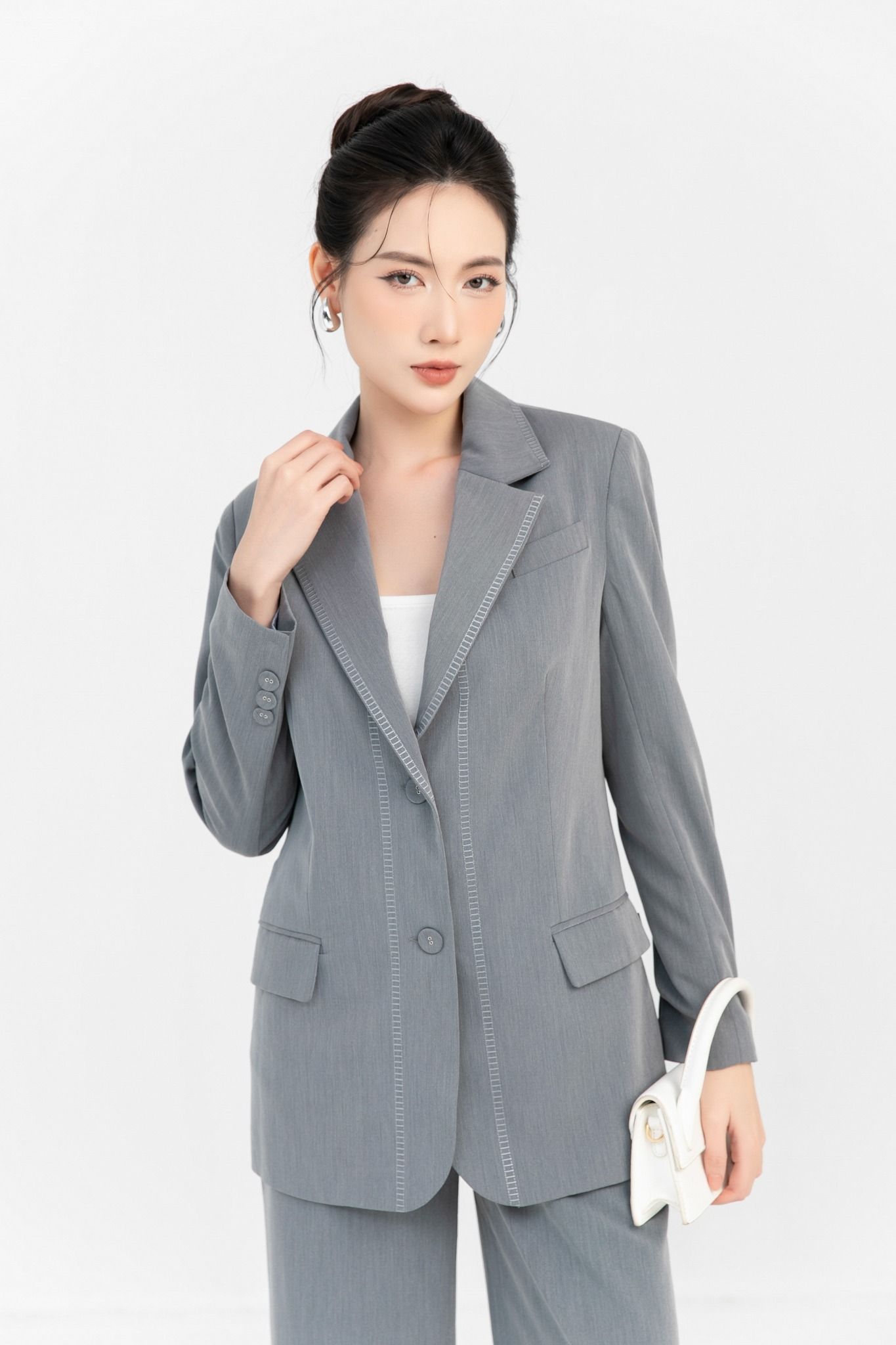 ÁO VEST DÁNG SUÔNG AK10932