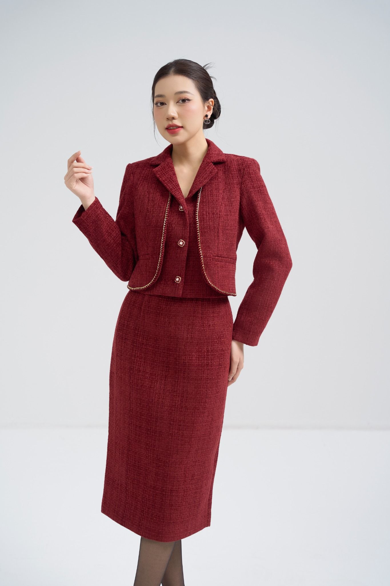 CHÂN VÁY BÚT CHÌ Z12722