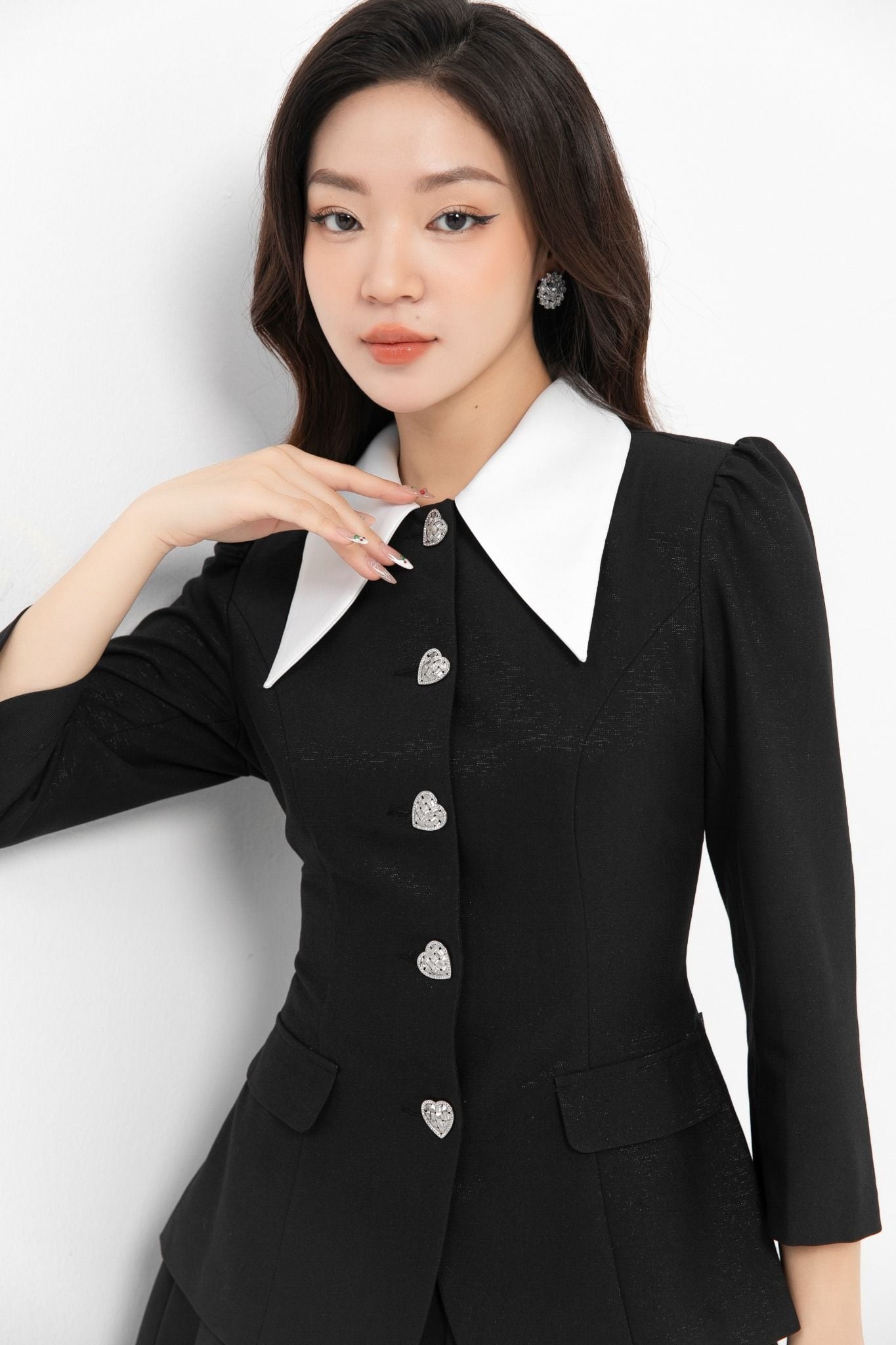 ÁO VEST CỔ NHỌN AK14272