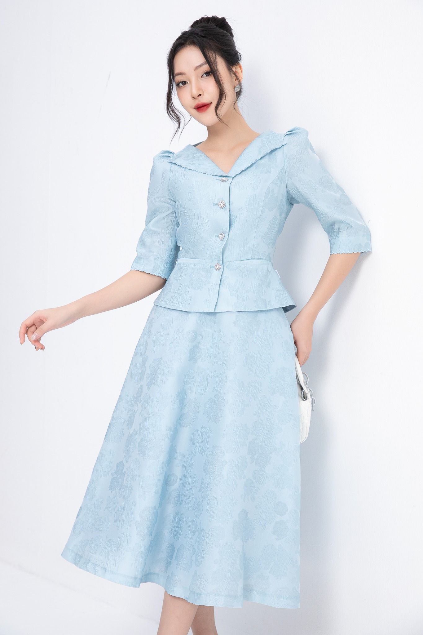 CHÂN VÁY MIDI Z14572