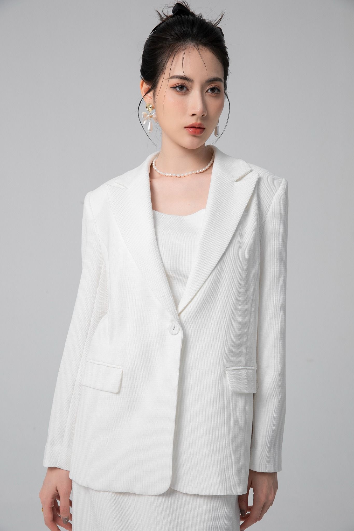 Bộ Suit Nữ Công Sở Mon Amie Xanh Đen A50039  Mon Amie  Thương hiệu may  đo và cung cấp phụ kiện cao cấp hàng đầu tại TPHCM