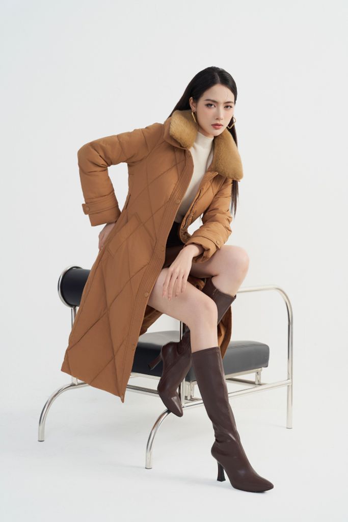 ÁO PHAO TRẦN TRÁM CỔ LÔNG AK66062