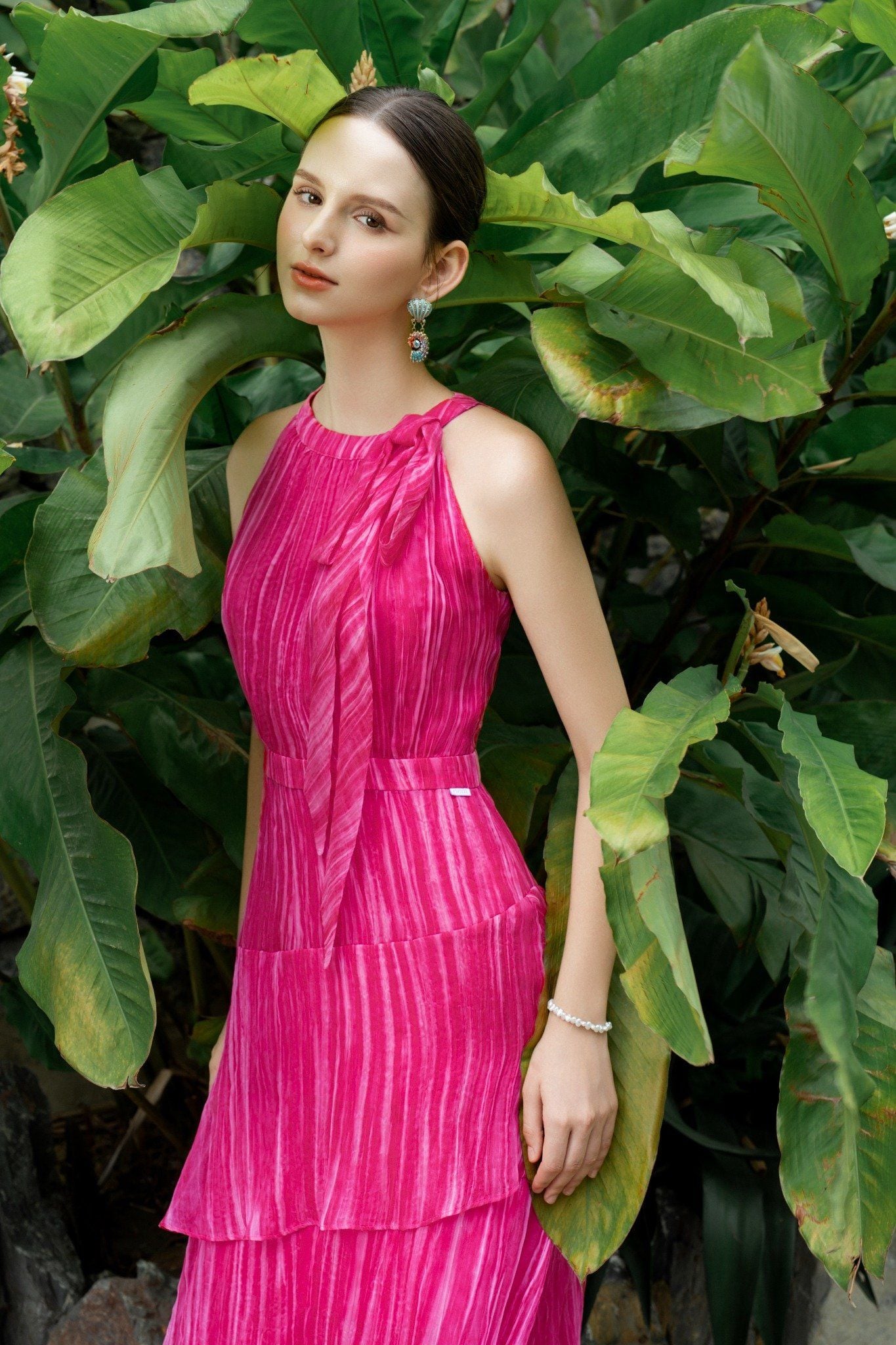 ĐẦM MAXI XẾP TẦNG D00122