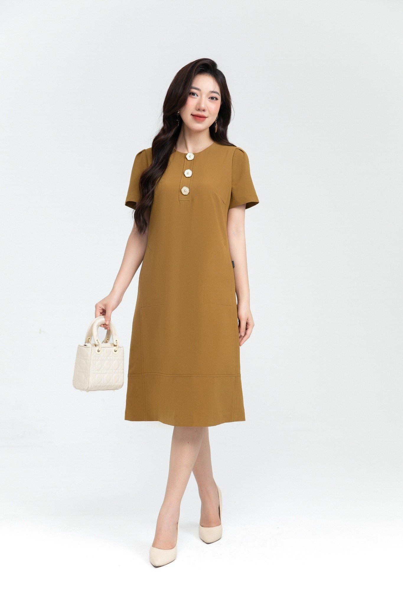 ĐẦM SUÔNG TAY BỒNG D01712