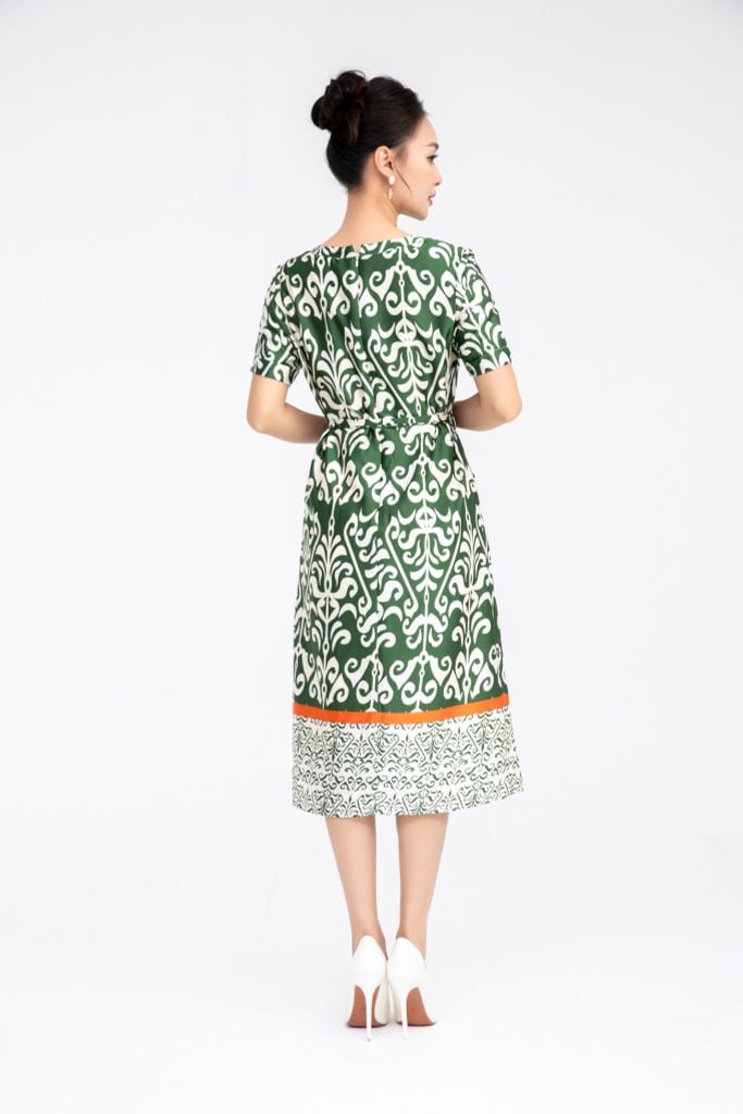  ĐẦM SUÔNG HỌA TIẾT D03832 