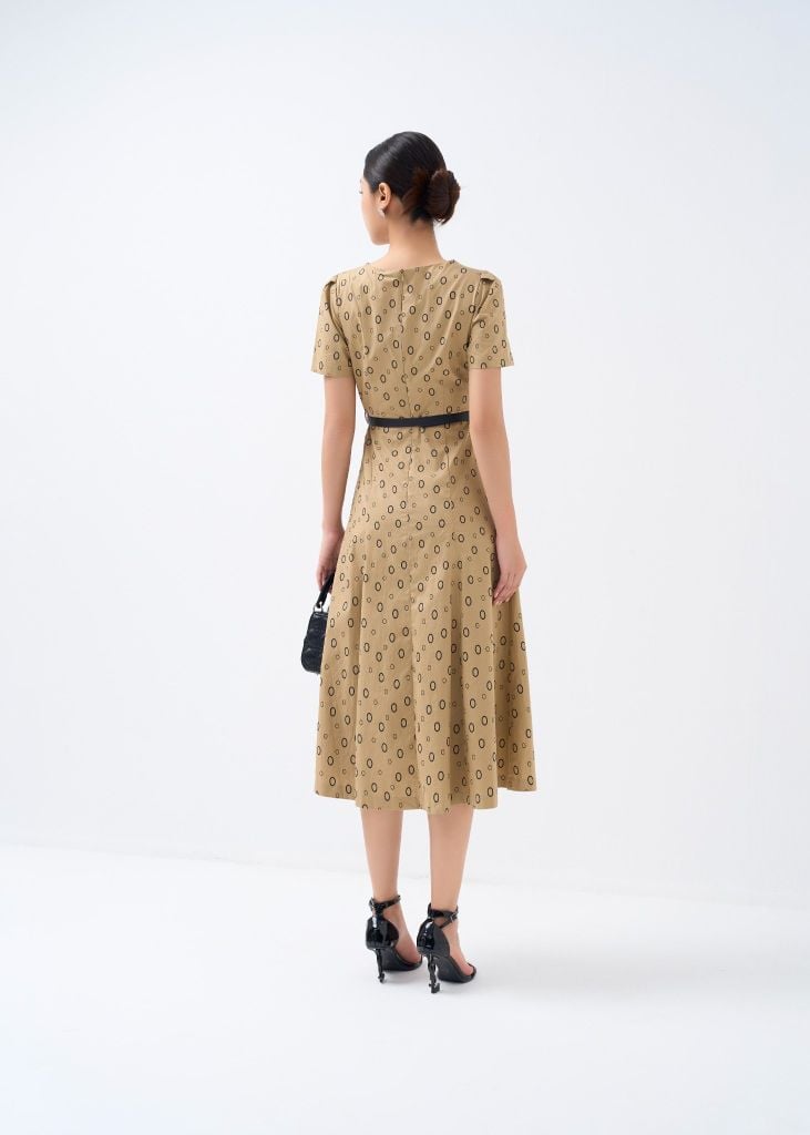  ĐẦM HỌA TIẾT KÈM ĐAI D04622 