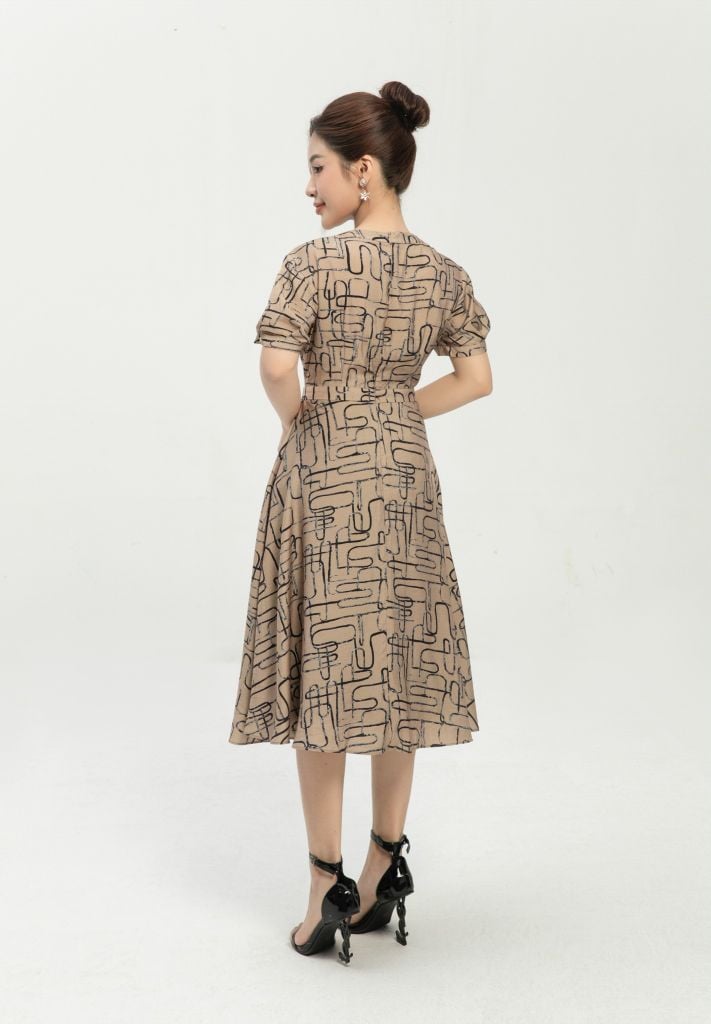  ĐẦM HỌA TIẾT D05032 