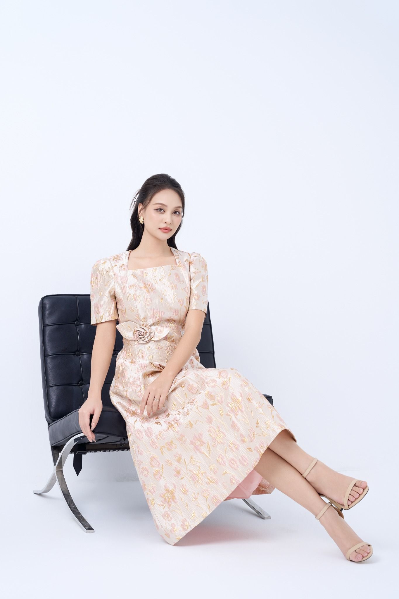 ĐẦM GẤM HOA D07482