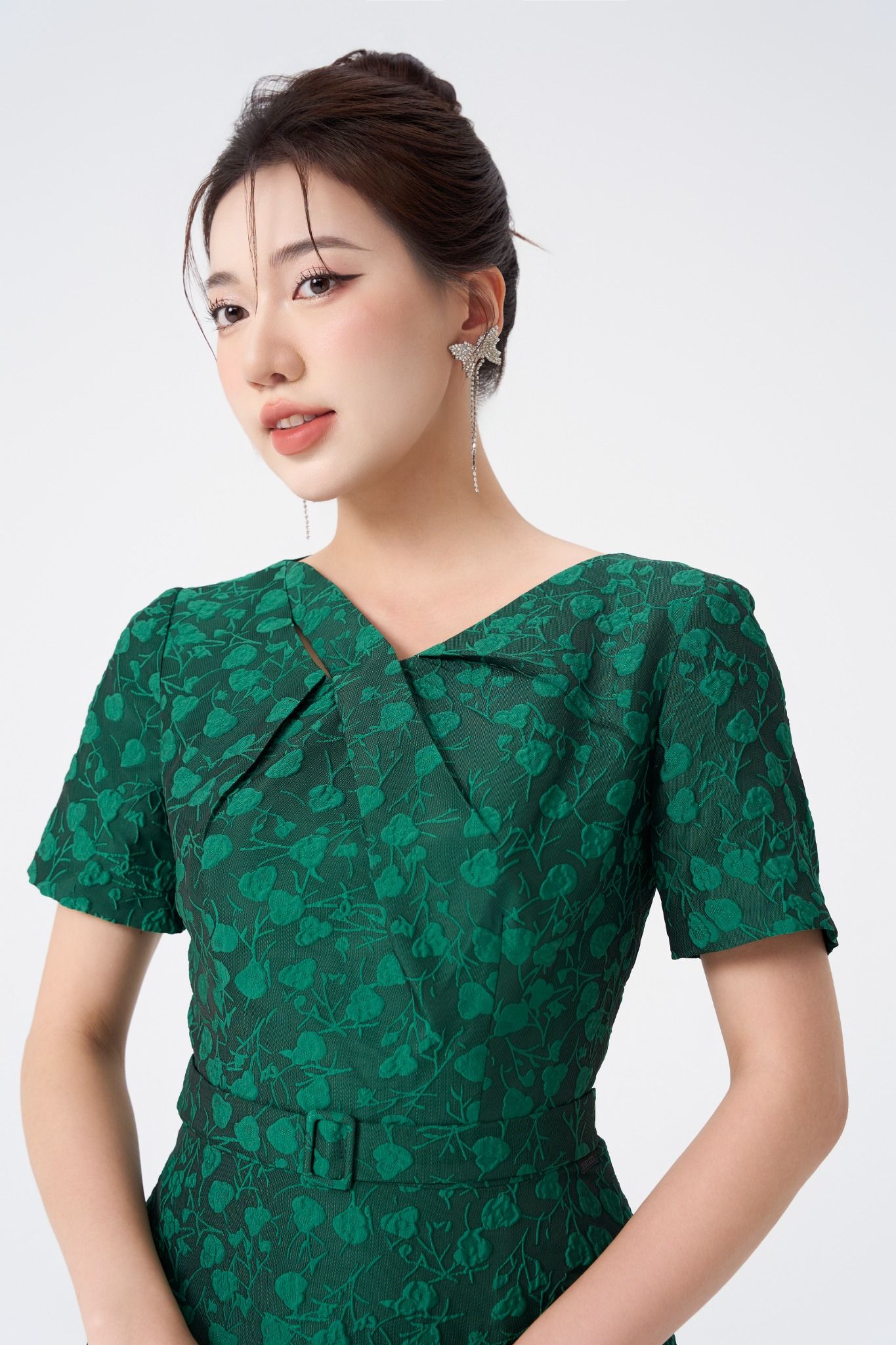 ĐẦM HOA XANH D08422