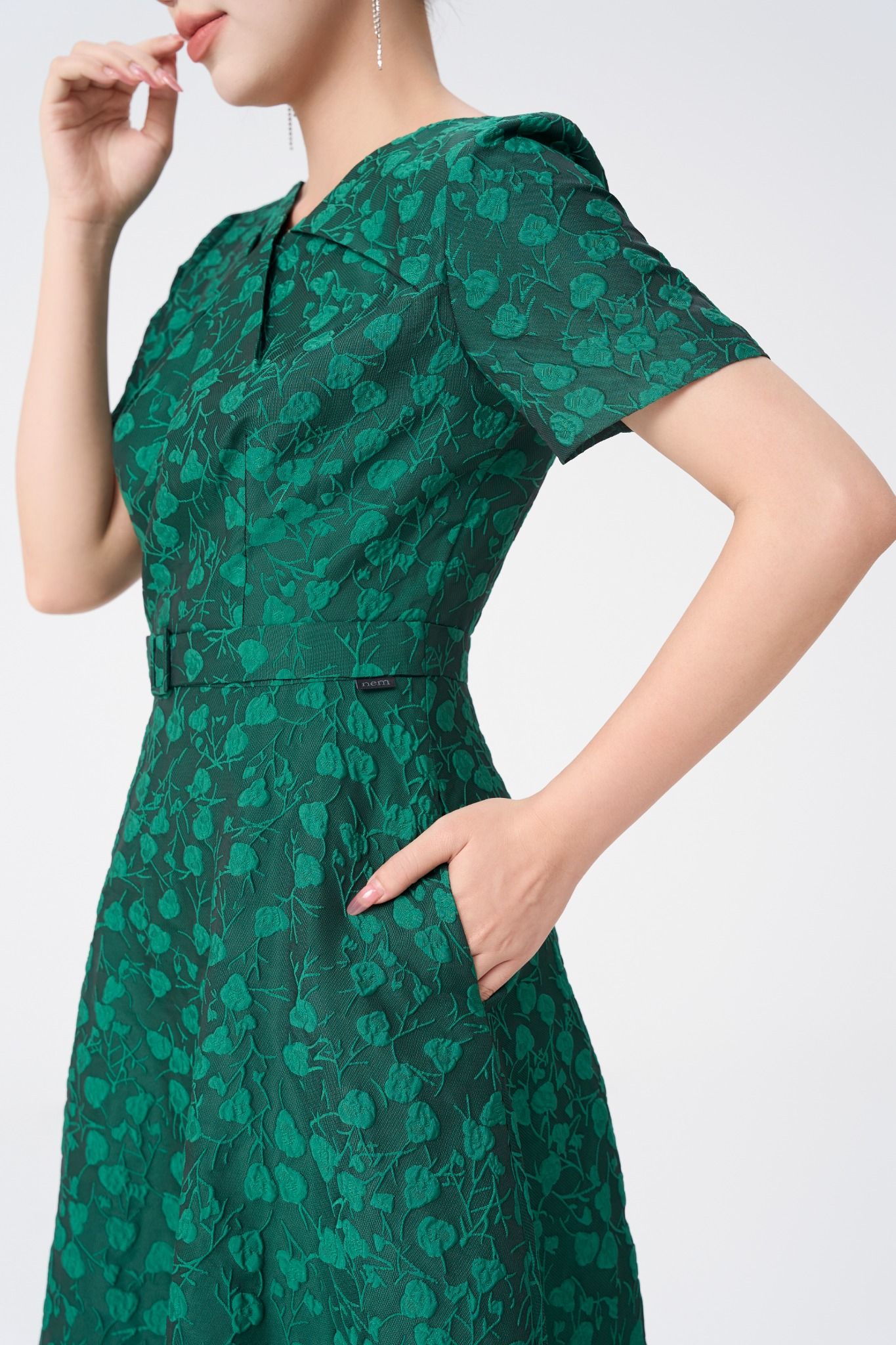 ĐẦM HOA XANH D08422