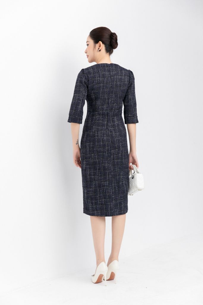  ĐẦM DẠ TWEED D13022 