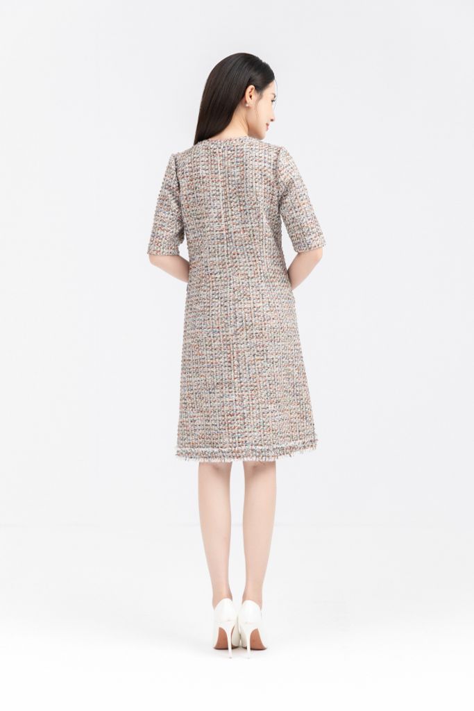  ĐẦM SUÔNG DẠ TWEED D14692 