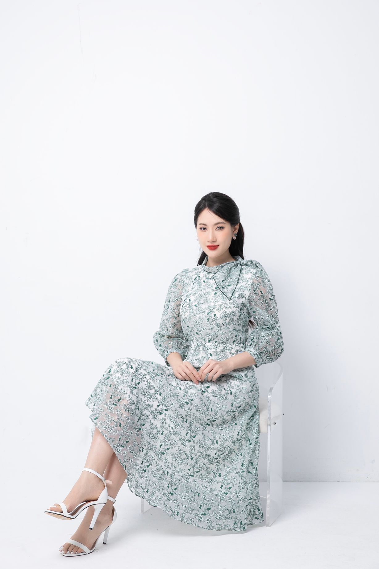 ĐẦM HOA VAI BỒNG D14792