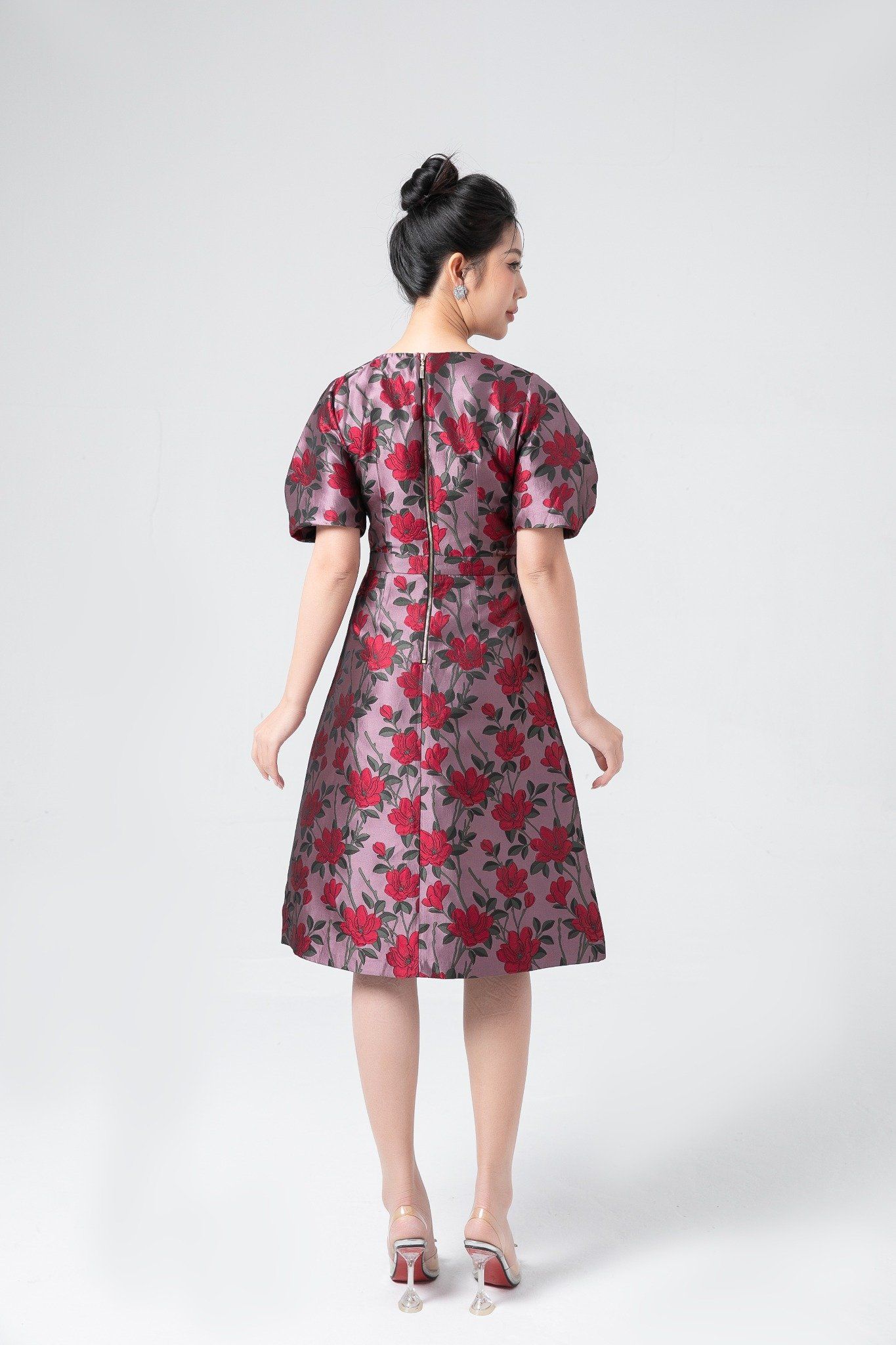 ĐẦM GẤM HOA D14802