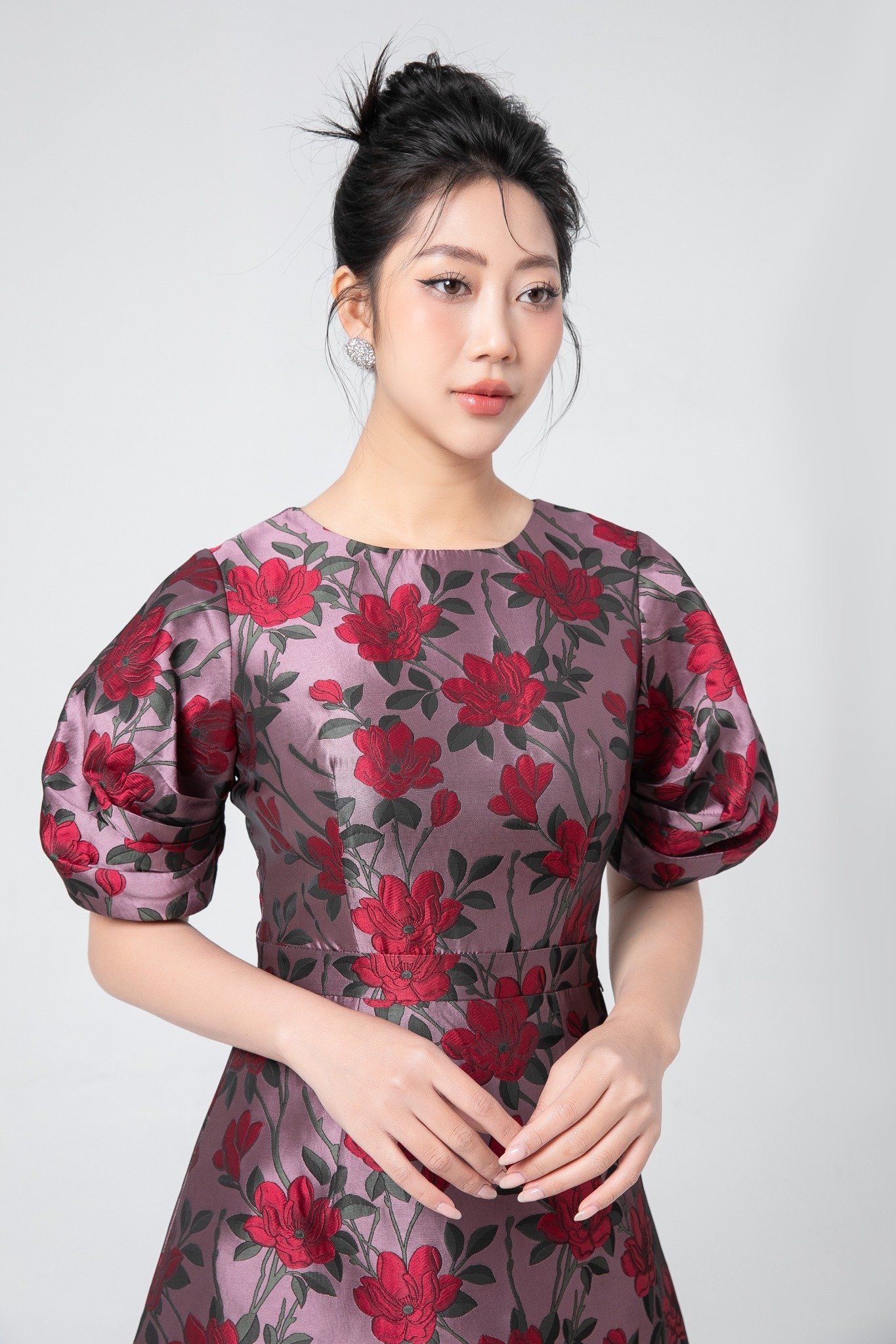 ĐẦM GẤM HOA D14802