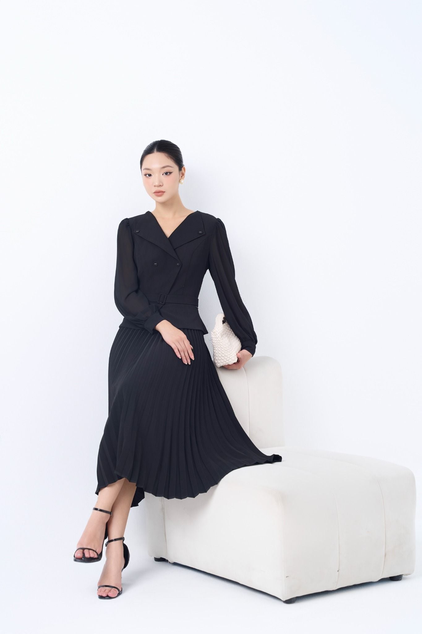 ĐẦM LIỀN XẾP LI D15032