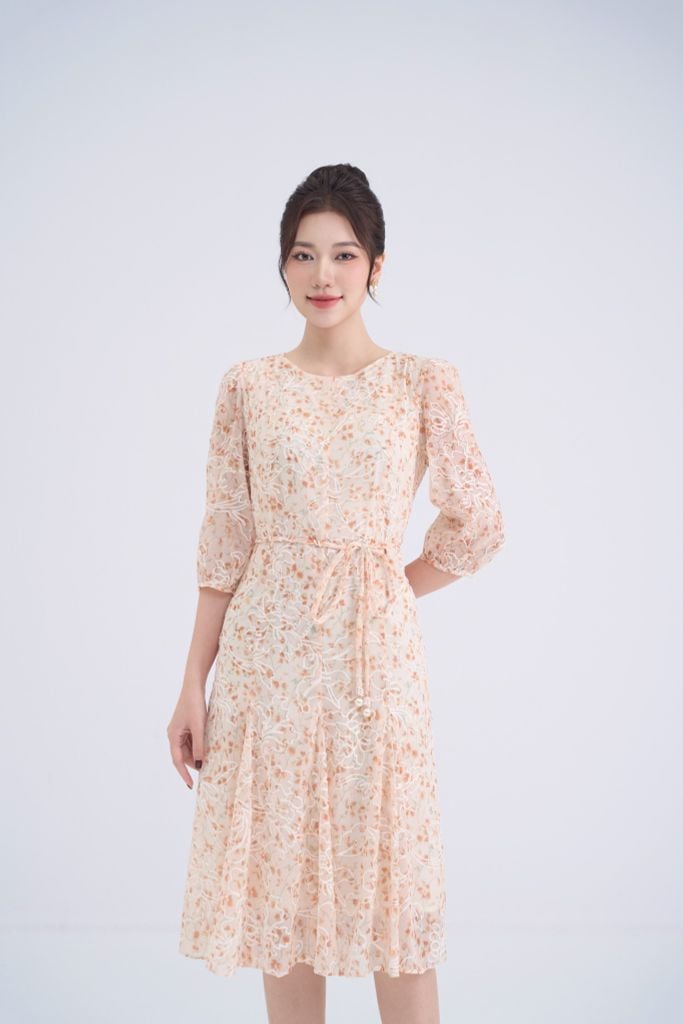  ĐẦM VOAN HOA D15762 