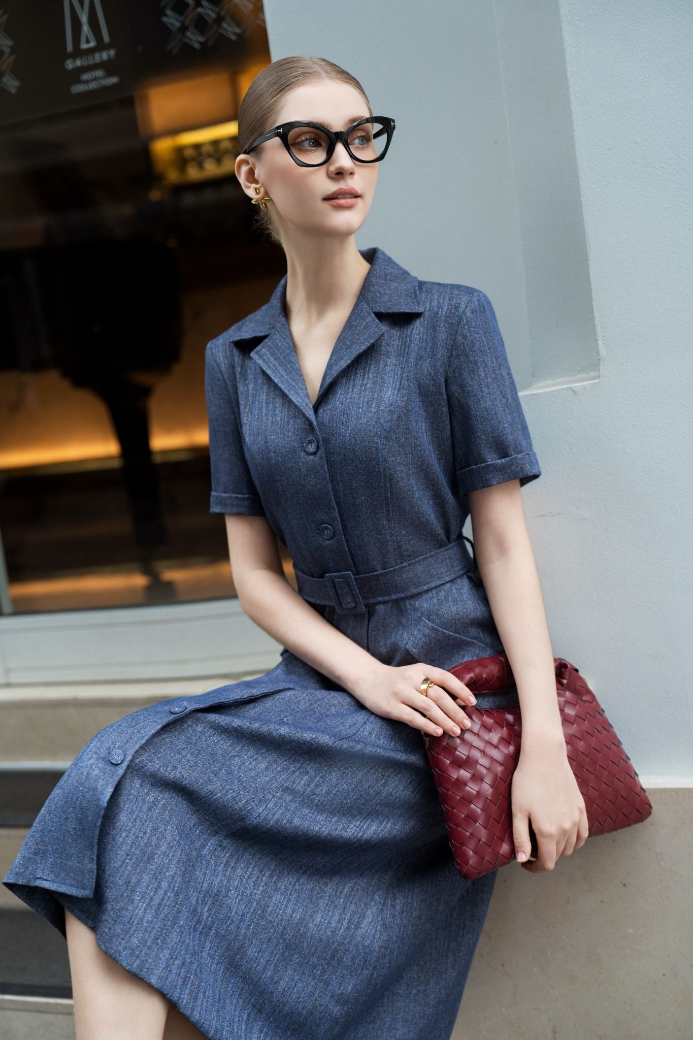 ĐẦM DENIM CỔ VEST D17152