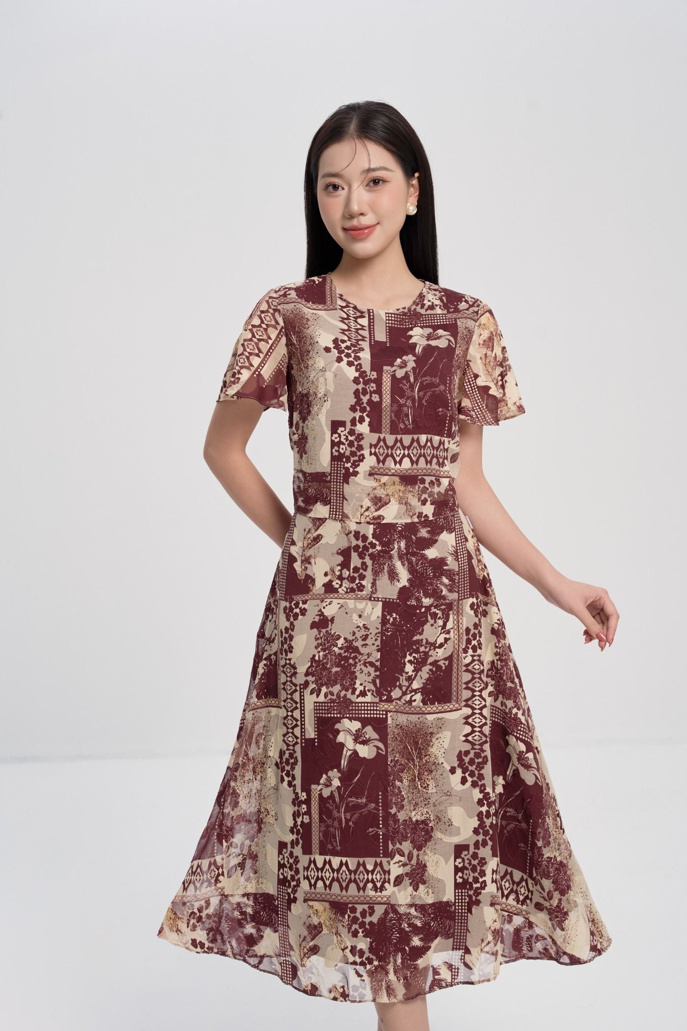 ĐẦM HỌA TIẾT D17522