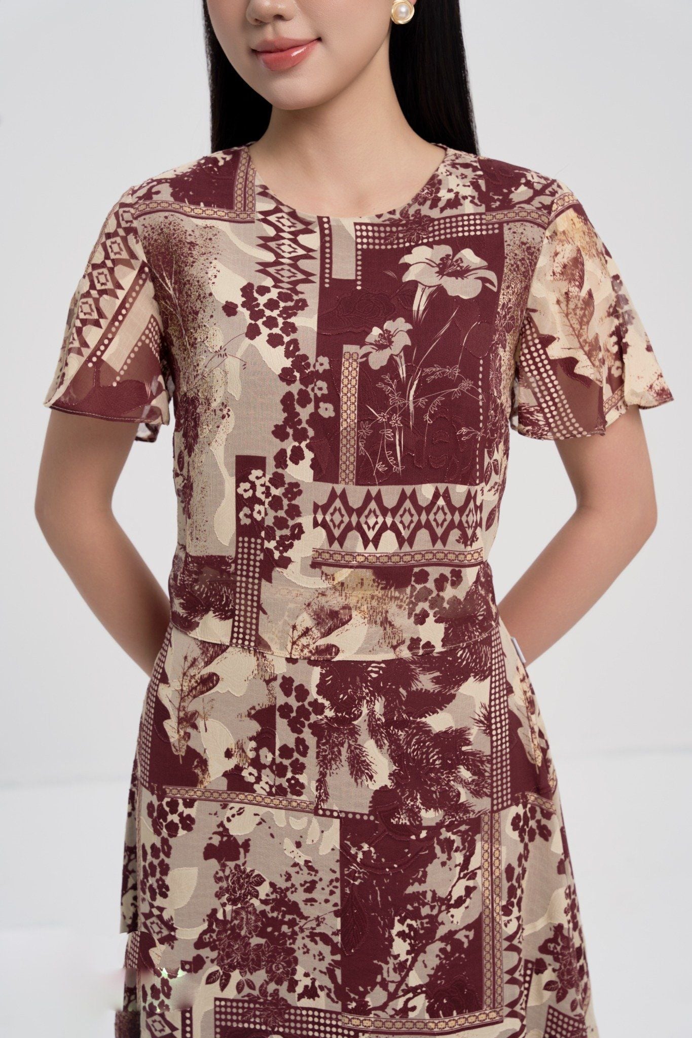 ĐẦM HỌA TIẾT D17522